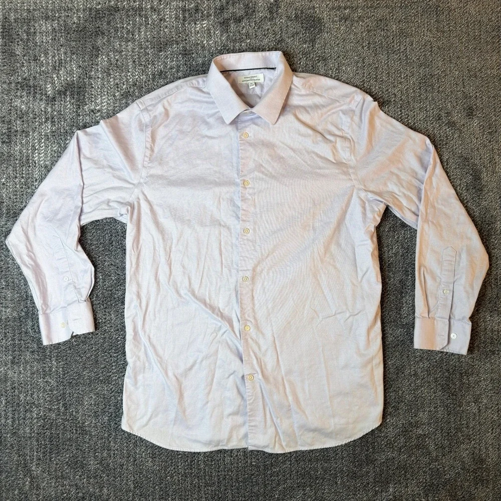 Banana Republic Mens XL Athletic Fit Wrinkle Resistant Dress Shirt Button Down